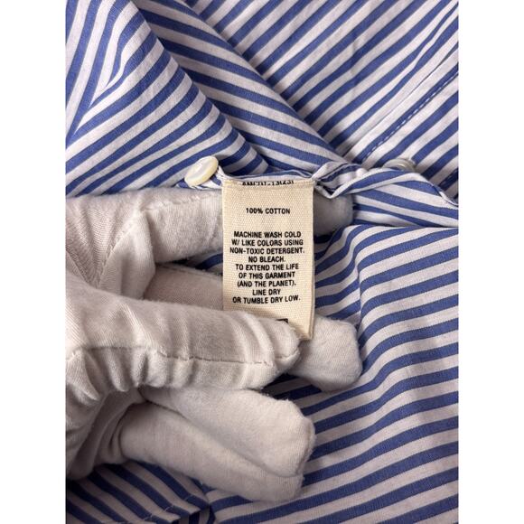 Alex Mill Shirt Small Mens Oxford Blue Striped Long Sleeve Button Down - Picture 8 of 8